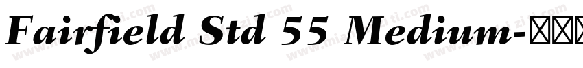 Fairfield Std 55 Medium字体转换